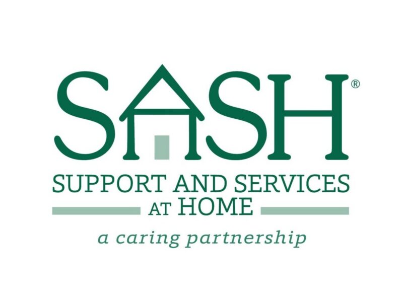 The word SASH, Support and services at home, a caring partnership